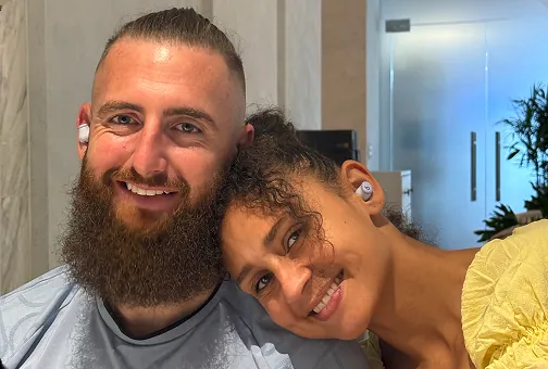 Brodie Salnitro with his partner